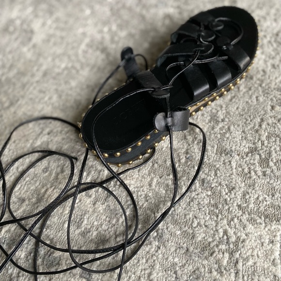 J Crew Gladiator Sandals. (Worn Once!) - Picture 4 of 5